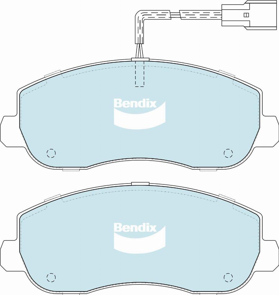 Bendix-AU DB2476 HD - Kit pastiglie freno, Freno a disco www.autoricambit.com