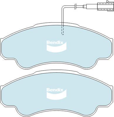 Bendix-AU DB2045 HD - Kit pastiglie freno, Freno a disco www.autoricambit.com