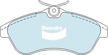 Bendix-AU DB2043 EURO+ - Kit pastiglie freno, Freno a disco www.autoricambit.com