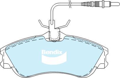 Bendix-AU DB2015 HD - Kit pastiglie freno, Freno a disco www.autoricambit.com