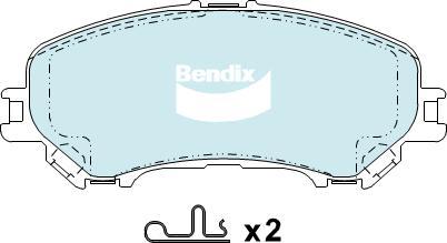 Bendix-AU DB2345 -4WD - Kit pastiglie freno, Freno a disco www.autoricambit.com