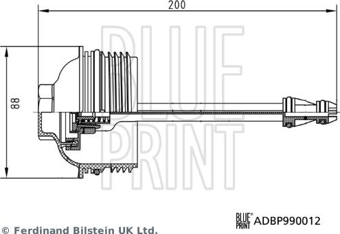 Blue Print ADBP990012 - Calotta, Carter filtro olio www.autoricambit.com