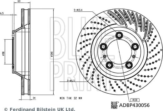 Blue Print ADBP430056 - Discofreno www.autoricambit.com