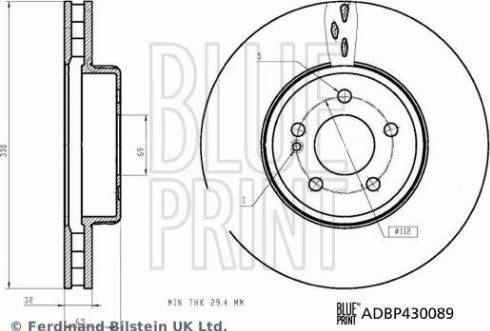 Blue Print ADBP430089 - Discofreno www.autoricambit.com