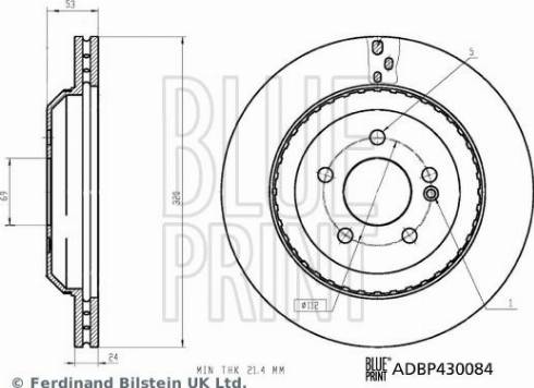 Blue Print ADBP430084 - Discofreno www.autoricambit.com