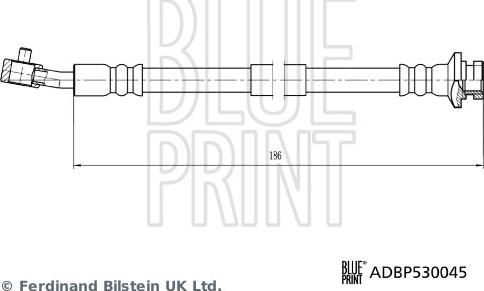 Blue Print ADBP530045 - Flessibile del freno www.autoricambit.com