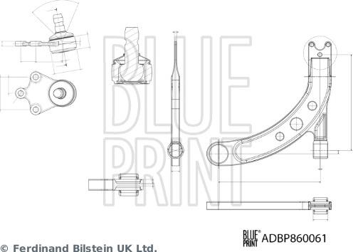 Blue Print ADBP860061 - Sospensione a ruote indipendenti www.autoricambit.com