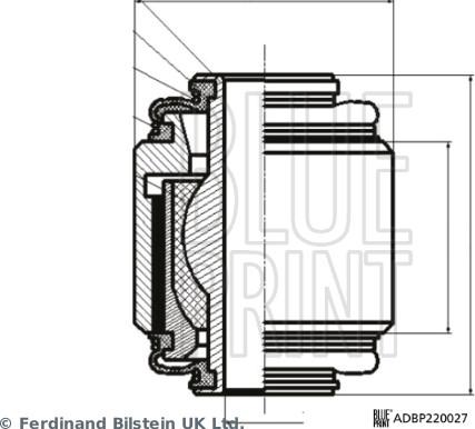 Blue Print ADBP860194 - Giunto di supporto / guida www.autoricambit.com