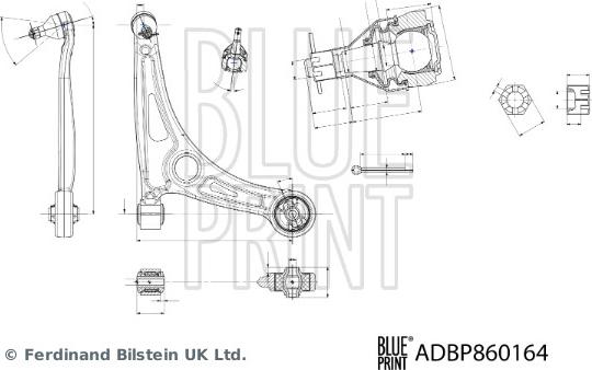 Blue Print ADBP860164 - Sospensione a ruote indipendenti www.autoricambit.com