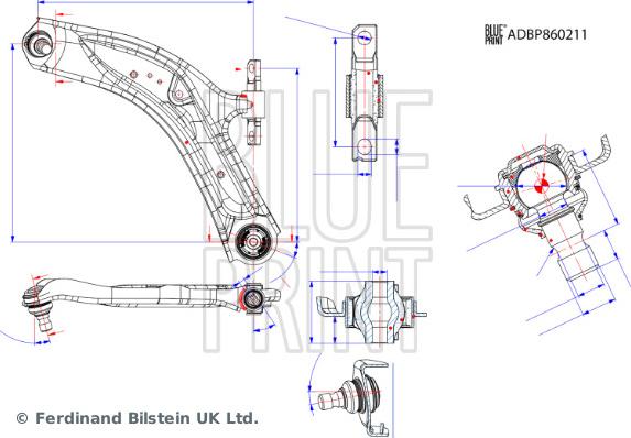 Blue Print ADBP860211 - Sospensione a ruote indipendenti www.autoricambit.com