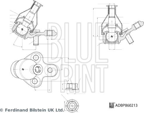 Blue Print ADBP860213 - Giunto di supporto / guida www.autoricambit.com