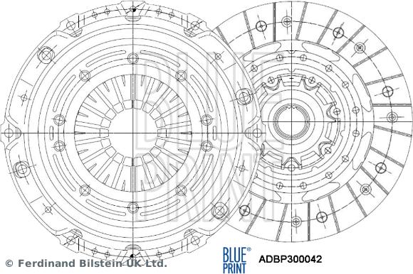 Blue Print ADBP300042 - Kit frizione www.autoricambit.com