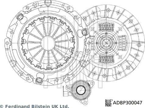 Blue Print ADBP300047 - Kit frizione www.autoricambit.com