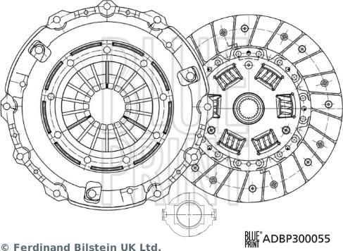 Blue Print ADBP300055 - Kit frizione www.autoricambit.com