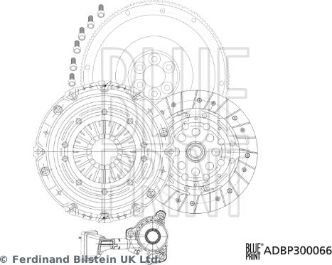 Blue Print ADBP300066 - Kit frizione www.autoricambit.com