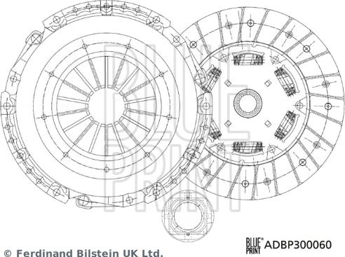 Blue Print ADBP300060 - Kit frizione www.autoricambit.com