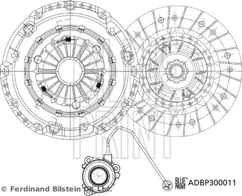 Blue Print ADBP300011 - Kit frizione www.autoricambit.com