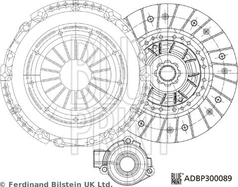 Blue Print ADBP300089 - Kit frizione www.autoricambit.com