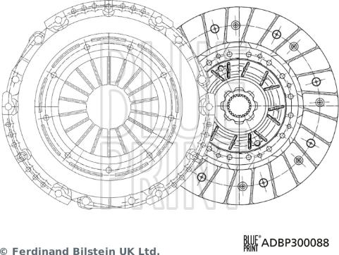 Blue Print ADBP300088 - Kit frizione www.autoricambit.com