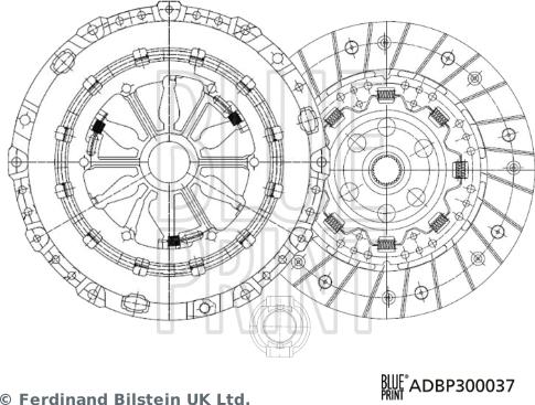 Blue Print ADBP300037 - Kit frizione www.autoricambit.com