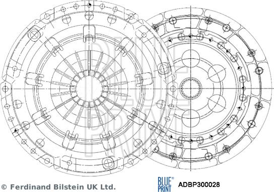 Blue Print ADBP300028 - Kit frizione www.autoricambit.com