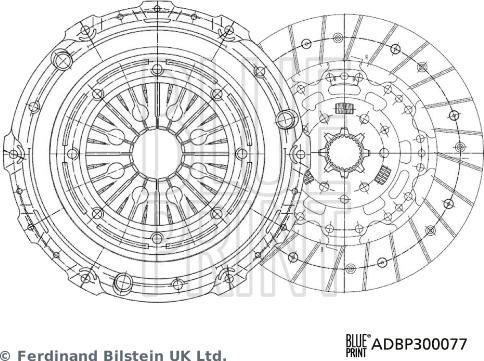 Blue Print ADBP300077 - Kit frizione www.autoricambit.com