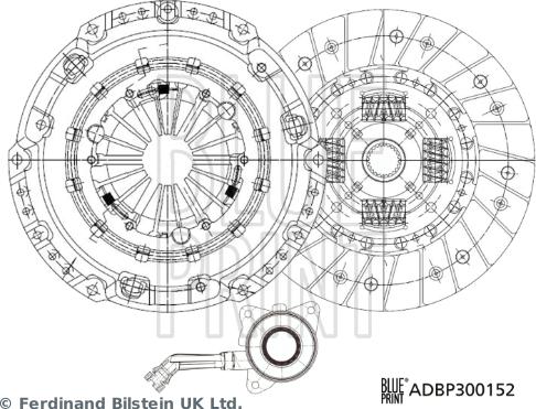 Blue Print ADBP300152 - Kit frizione www.autoricambit.com