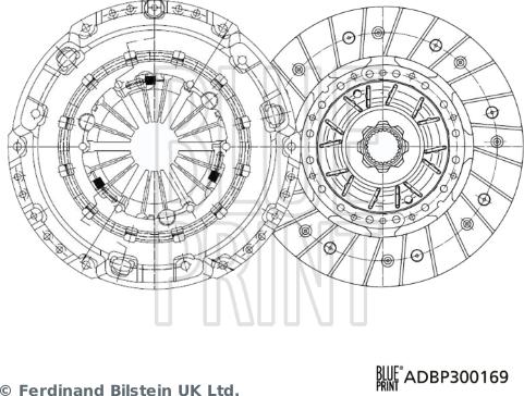 Blue Print ADBP300169 - Kit frizione www.autoricambit.com