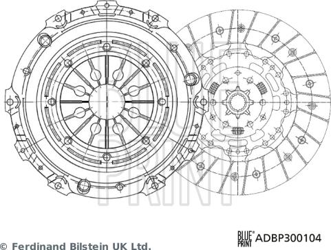 Blue Print ADBP300104 - Kit frizione www.autoricambit.com