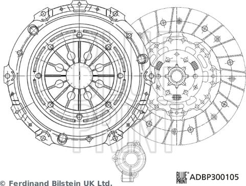 Blue Print ADBP300105 - Kit frizione www.autoricambit.com