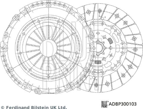 Blue Print ADBP300103 - Kit frizione www.autoricambit.com