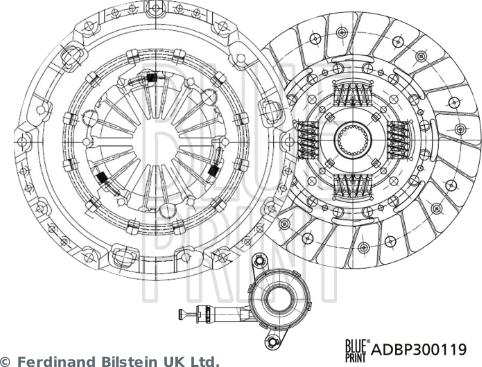 Blue Print ADBP300119 - Kit frizione www.autoricambit.com