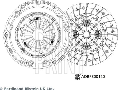 Blue Print ADBP300120 - Kit frizione www.autoricambit.com