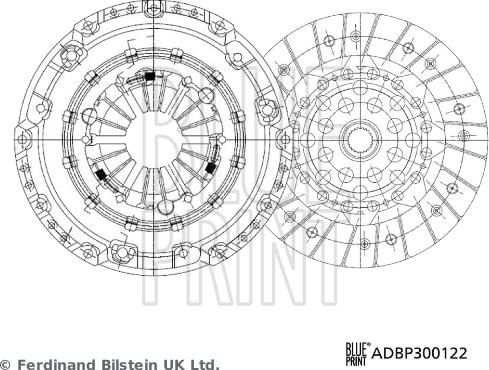 Blue Print ADBP300122 - Kit frizione www.autoricambit.com