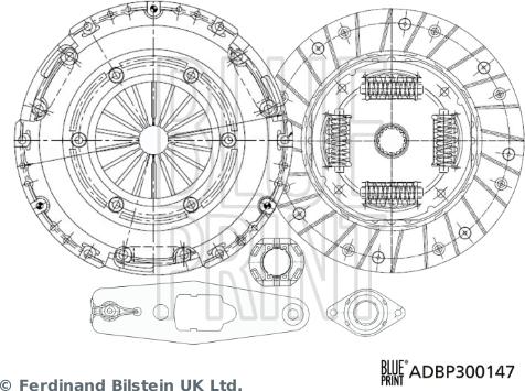 Blue Print ADBP300174 - Kit frizione www.autoricambit.com