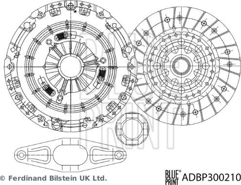 Blue Print ADBP300210 - Kit frizione www.autoricambit.com