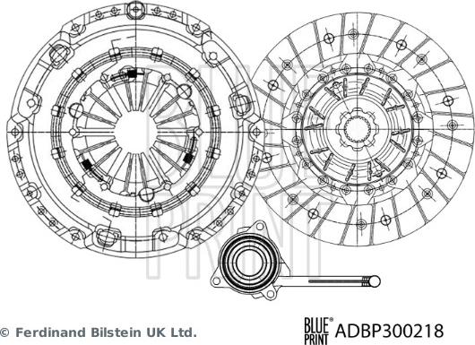 Blue Print ADBP300218 - Kit frizione www.autoricambit.com