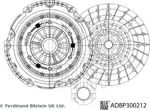 Blue Print ADBP300212 - Kit frizione www.autoricambit.com