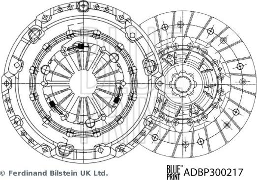 Blue Print ADBP300217 - Kit frizione www.autoricambit.com