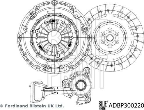 Blue Print ADBP300220 - Kit frizione www.autoricambit.com