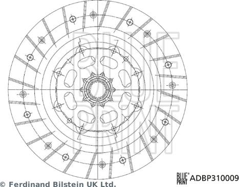 Blue Print ADBP310009 - Disco frizione www.autoricambit.com