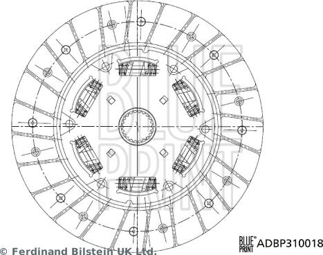 Blue Print ADBP310018 - Disco frizione www.autoricambit.com