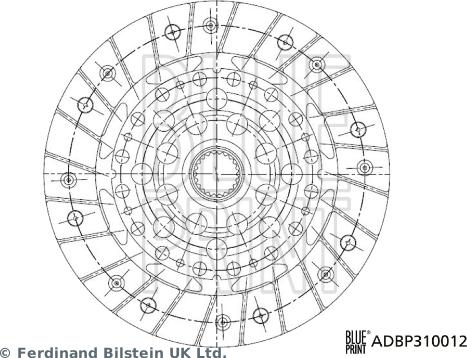 Blue Print ADBP310012 - Disco frizione www.autoricambit.com