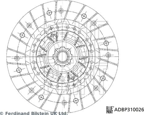 Blue Print ADBP310026 - Disco frizione www.autoricambit.com