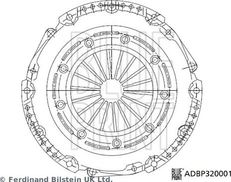 Blue Print ADBP320001 - Spingidisco frizione www.autoricambit.com