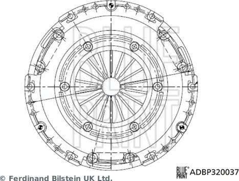 Blue Print ADBP320037 - Spingidisco frizione www.autoricambit.com