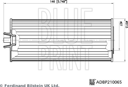 Blue Print ADBP210065 - Filtro olio www.autoricambit.com