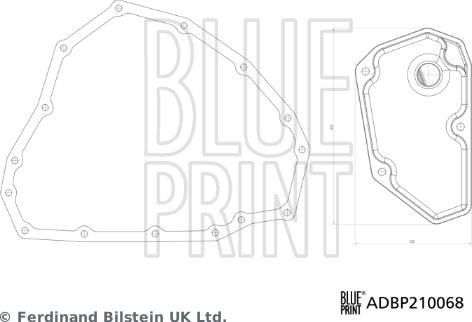 Blue Print ADBP210068 - Filtro idraulico, Cambio automatico www.autoricambit.com