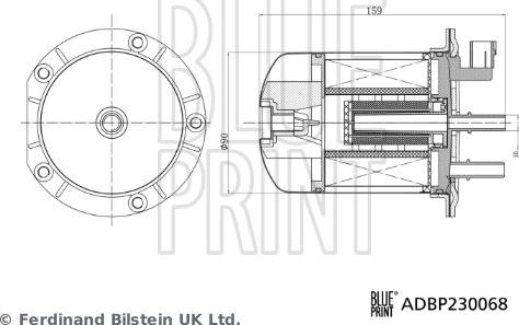 Blue Print ADBP230068 - Filtro carburante www.autoricambit.com