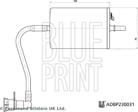 Blue Print ADBP230031 - Filtro carburante www.autoricambit.com